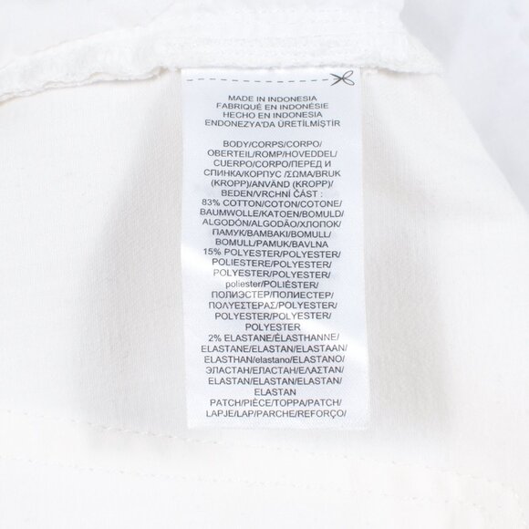 Lauren Ralph Lauren Women's Jean 10 White/Ivory Cotton Poly - Picture 7 of 8